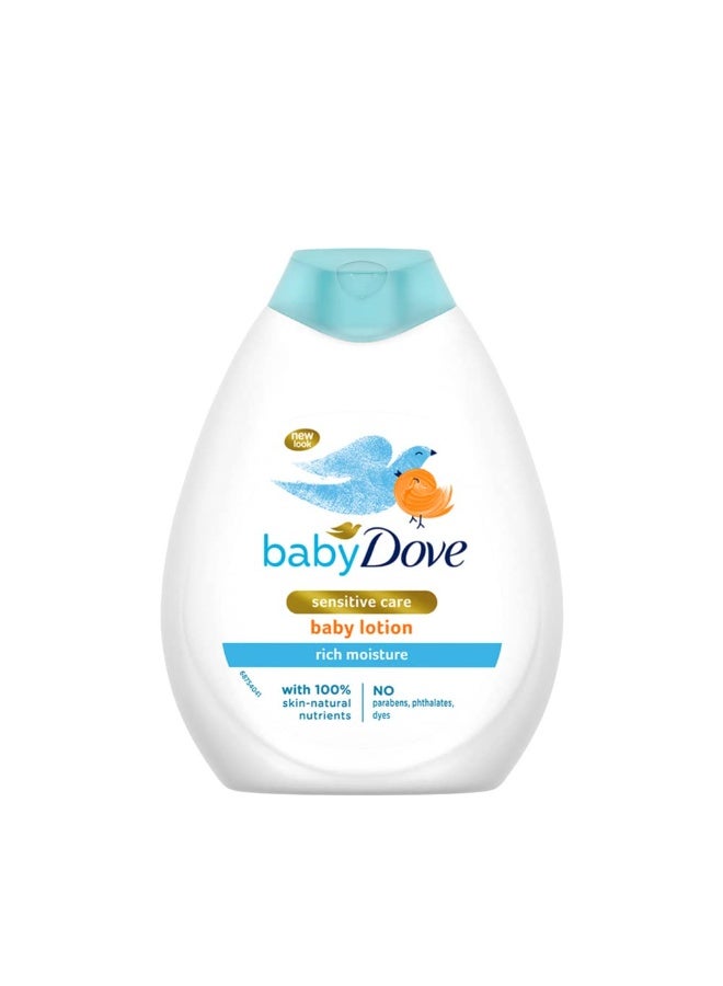 دوف لوشن بيبي دوف المرطب والمغذي للأطفال 400 مل، مع كريم مرطب، عناية لطيفة لبشرة الطفل الناعمة - Image 1